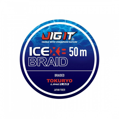 Плетёный шнур X Tokuryo Ice Braid X8 Blue PE 50m